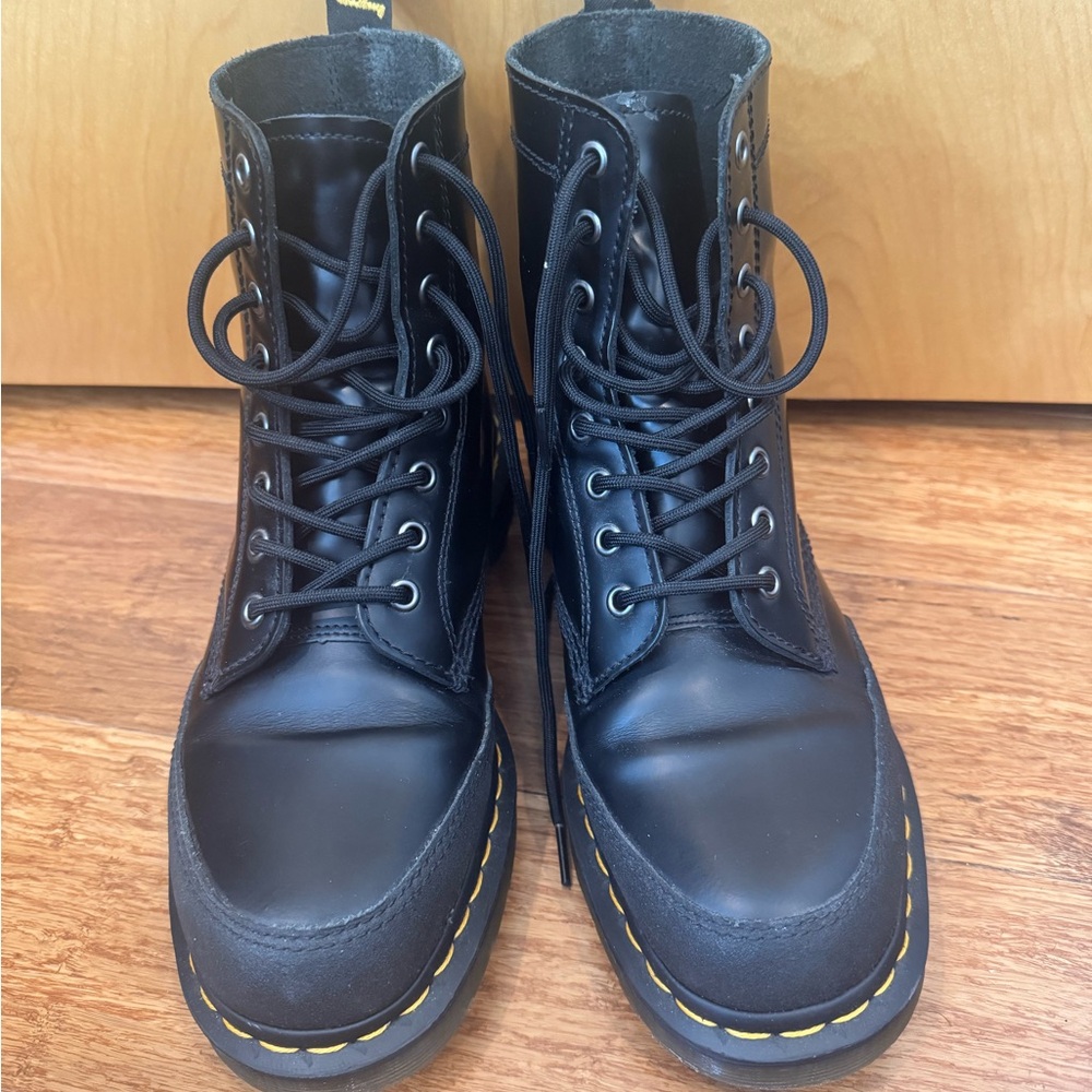 Dr. Martens Black Leather Men's Boots